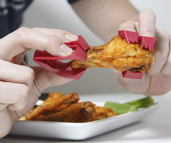 6 stk mini fingerholder grillklips fingerrensing varme