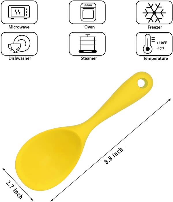 Serveringssked, 2 Set Risserveringssked, Silikonkök