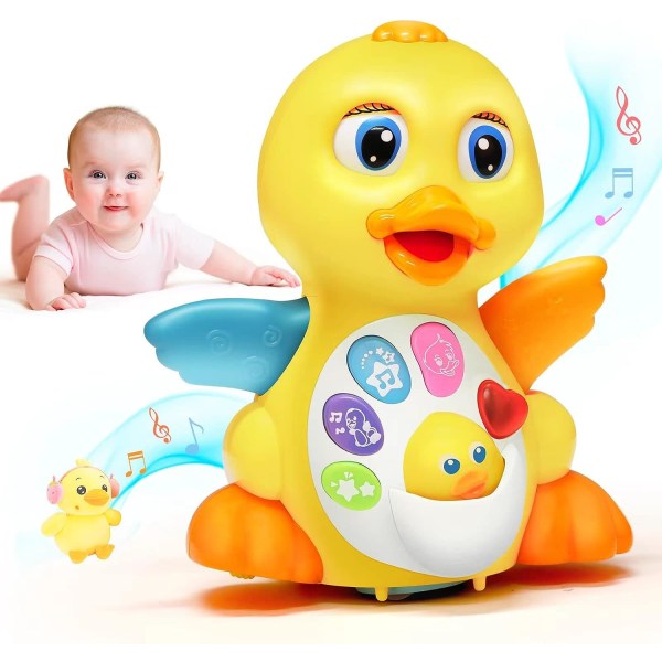 Baby Musical Toys 6/9/12 månader+, Baby Duck Musical Toy,