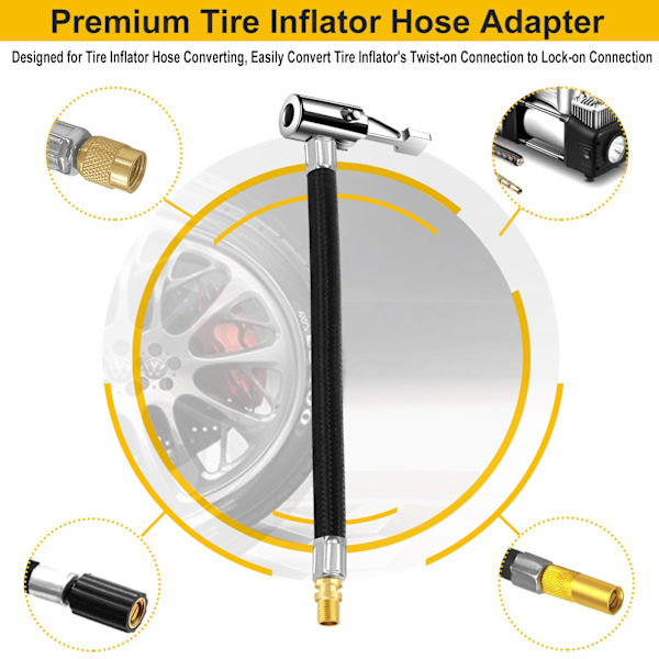 Dæk-inflationsslange adapter