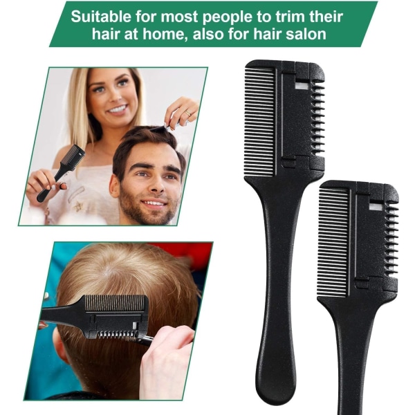 Razor Comb Tyndere Hår Kam Frisør Razor Comb Hår