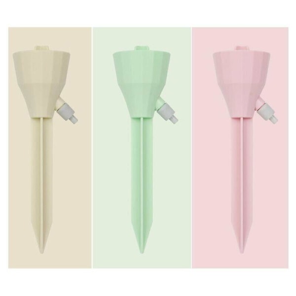9-pack automatiskt bevattningssystem för krukväxter, blombevattning, justerbart blom- eller grönsaksbevattningssystem, grönt*3st, rosa*3st, vitt*3st,