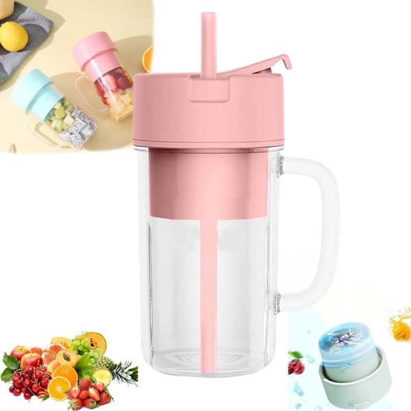 Bärbar Blender, 2024 Royadulex Bärbar USB Mini Blender Elektrisk Saftpressare, Laddningsbar Blender för Shakes, Mini Blender