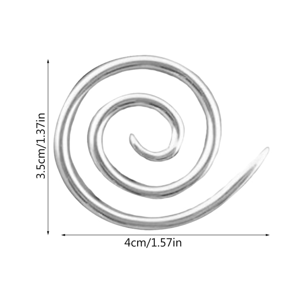 6 stk Spiral Kabelnål Håndlavet strikkeværktøj