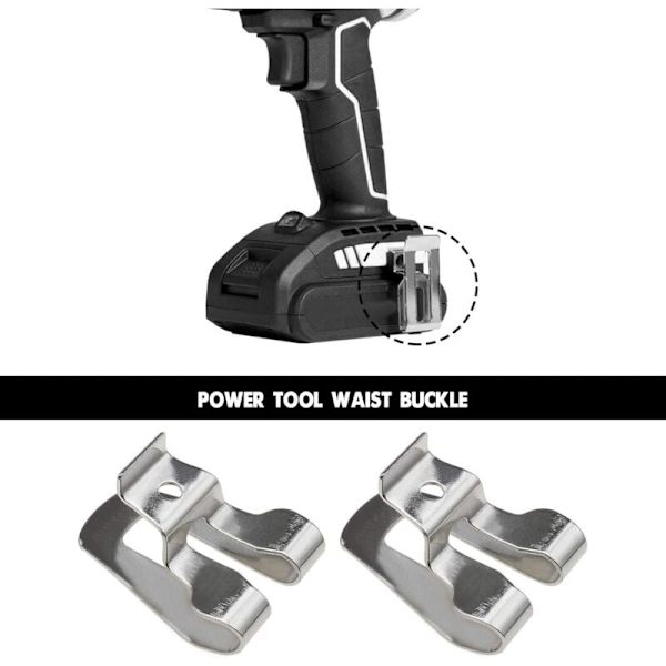 2-pack elektriska borr bälteskrokar kompatibla med DeWalt skruvdragare