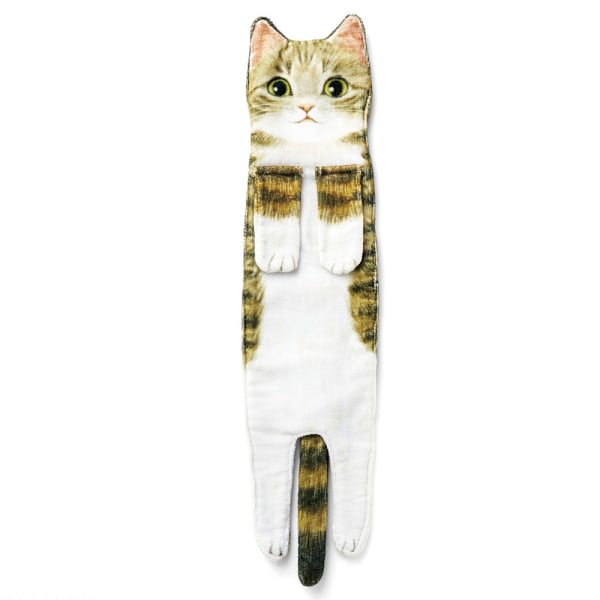 Cat Hand Towels for Bathroom, Kitchen - Cute Cat Hanging Towel -