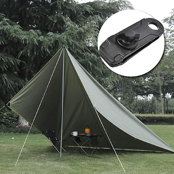 12-pack Tarpklämmor, Nylon Tältklämmor med Öglor för
