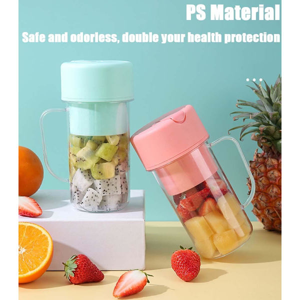 Bärbar Blender, 2024 Royadulex Bärbar USB Mini Blender Elektrisk Saftpressare, Laddningsbar Blender för Shakes, Mini Blender