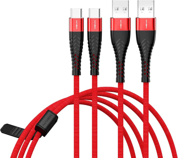 USB-C Ladeledning 3A, Hurtiglading QC 3.0, Høy Holdbarhet