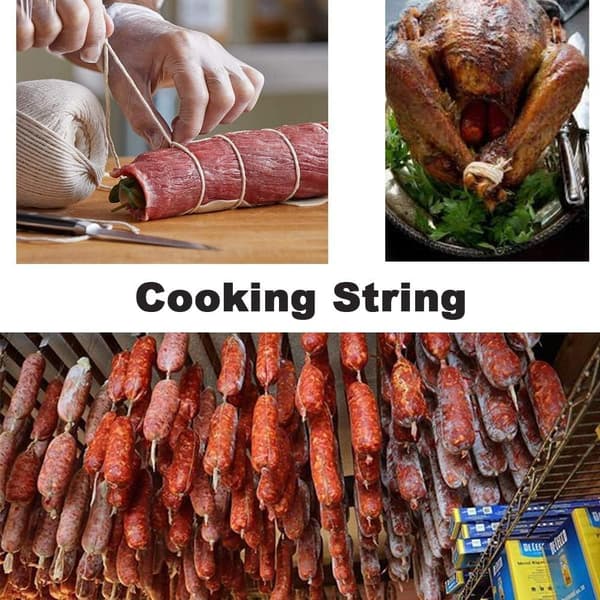Bakersnöre, vit bomullsrep flätad rep, DIY flätad