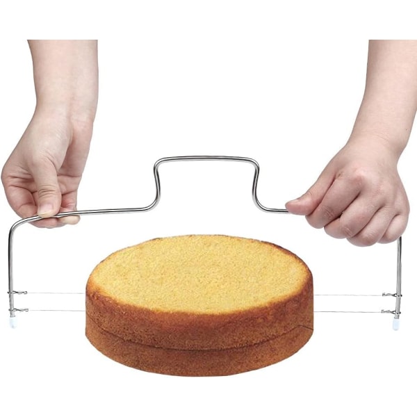 1 kpl ammattimainen kakkuleikkuri, säädettävä kaksinkertainen kakkuleikkaus