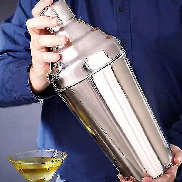 1,8 l stor rustfri stål cocktail Boston Bar Shaker: 3-delt sæt |
