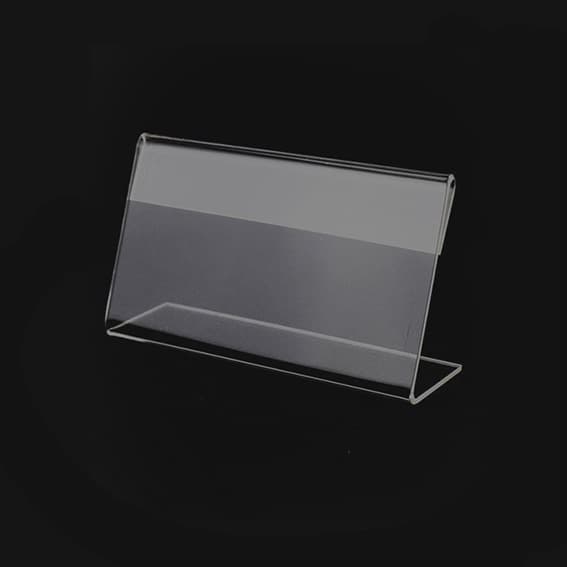 12 st Mini Skyltvisningskortställ Prislapp Transparent Kort