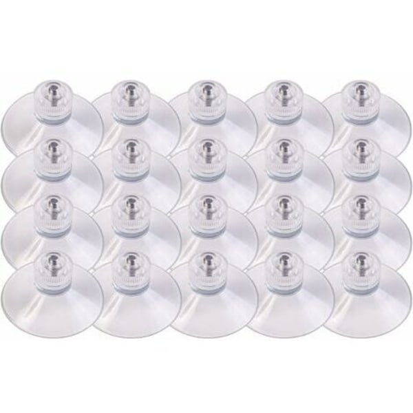 20 x sugekopper Ø 30 mm med M4x10mm gevind med riflet møtrikker T