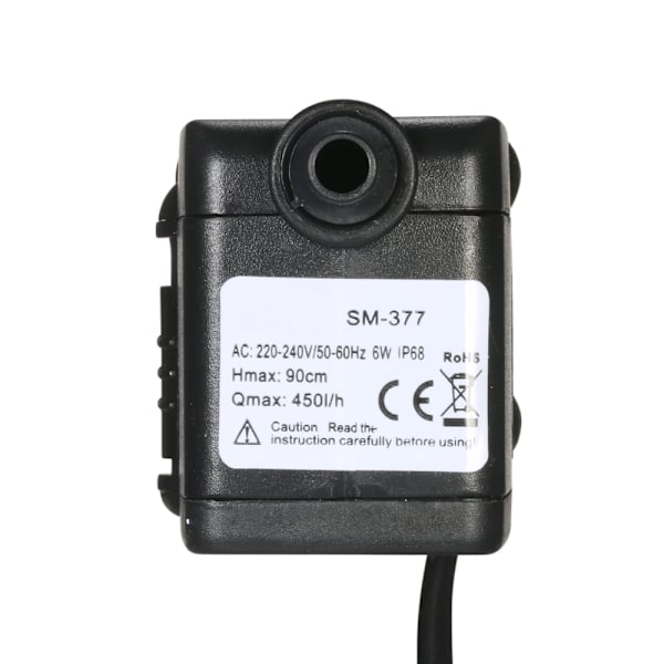450L/H 6W Nedsänkbar Vattenpump för Akvarium Bordsskivor Fontäner