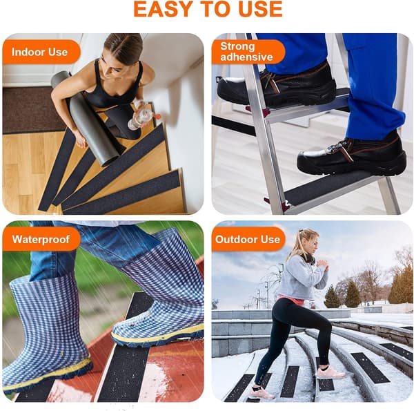 Antislip-trapper til trapper, 10cm*10m, selvklebende antislip-tape