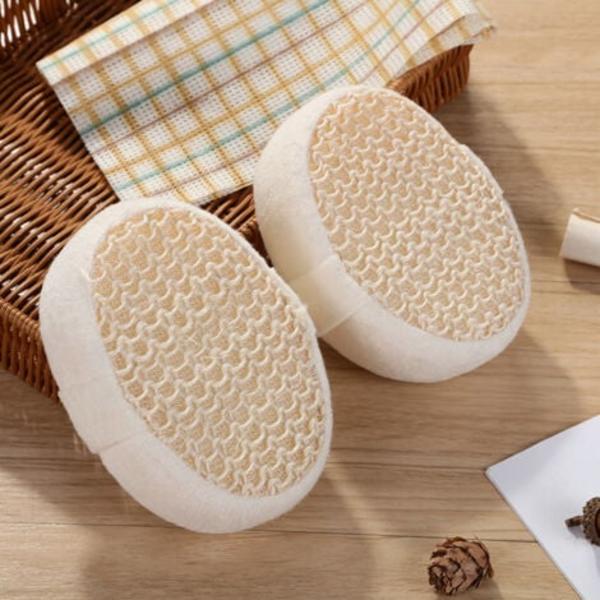 2 sisal svamp badbollar, badbollar, lera badprodukter