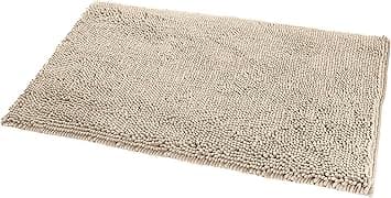Basics Mikrofiber Shag Antislipp Badematte, 0.33 x 0.5 m, Beige