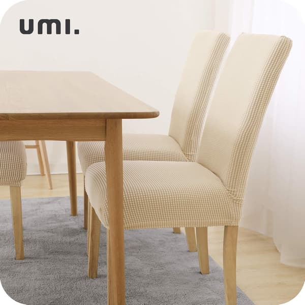2 stk., (hvit), Jacquard Mikrofiber Stolseter Bryllup Stretch