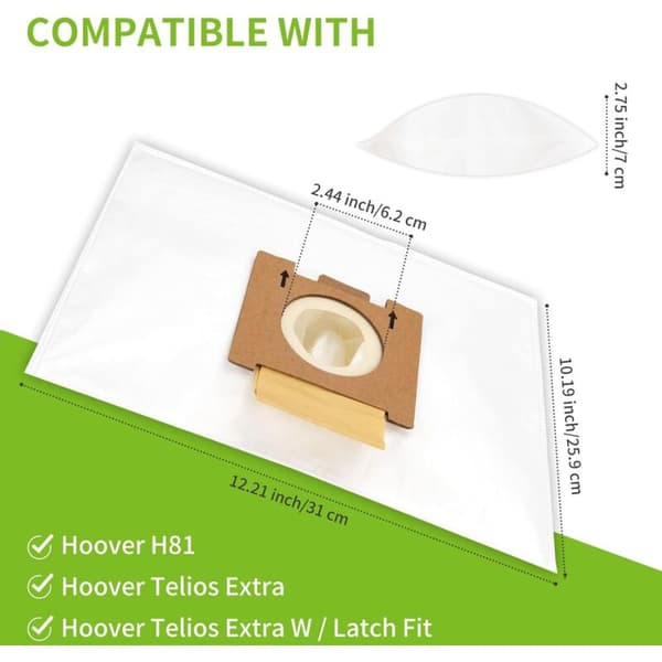 10 poser til Hoover H81 Telios Extra støvsuger