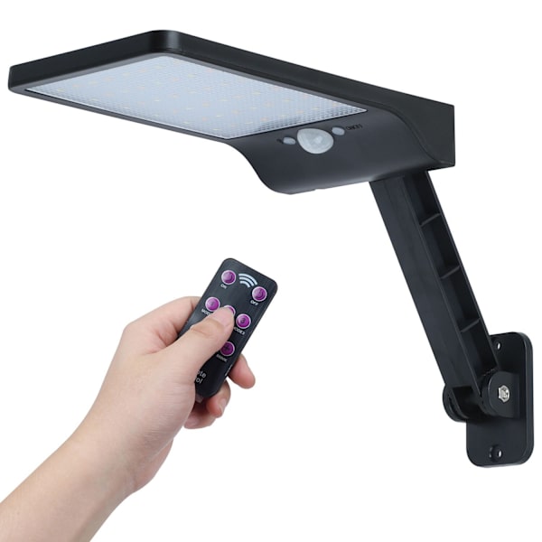 Solcellelampe 48 LED-er Solcellelys Utendørs Bevegelsessensor Sol