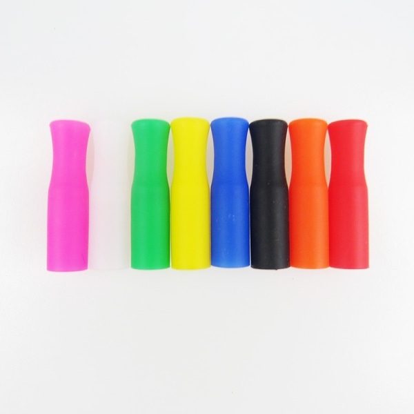 25-pack matspetsar i flerfärgad silikon för 1/4" breda