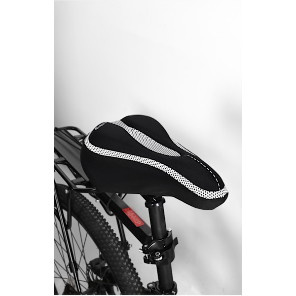 (Ca. 30 × 15 cm × 4 cm) Silikone cykelpude betræk cykeludstyr forsyninger mountainbike sadelbetræk