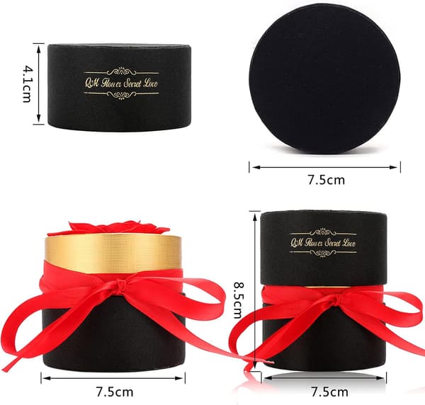 1 stk Håndbevarede Roser, Mini Evig Rose Gaveæske, Evig