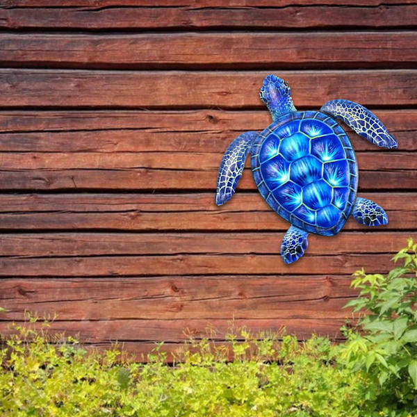 Metal Skildpadde Væghængning Skildpadde Vægkunst til Hjem Soveværelse Stue