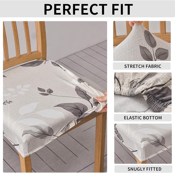 Stolsöverdrag för Matsalsstolar Set om 4, (4-pack)