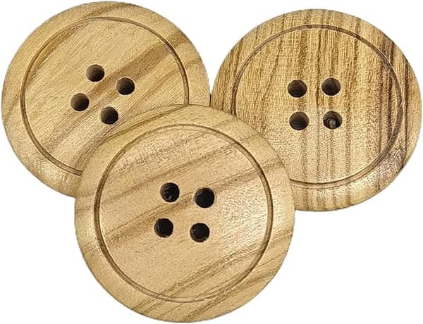 50 oliventræsknapper (25mm)