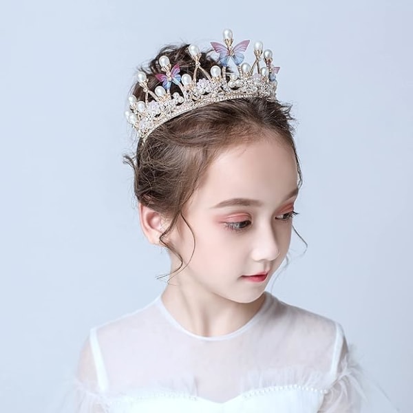 Crystal Tiara Crown Child Crown Diadem Princess Girl Pannebånd