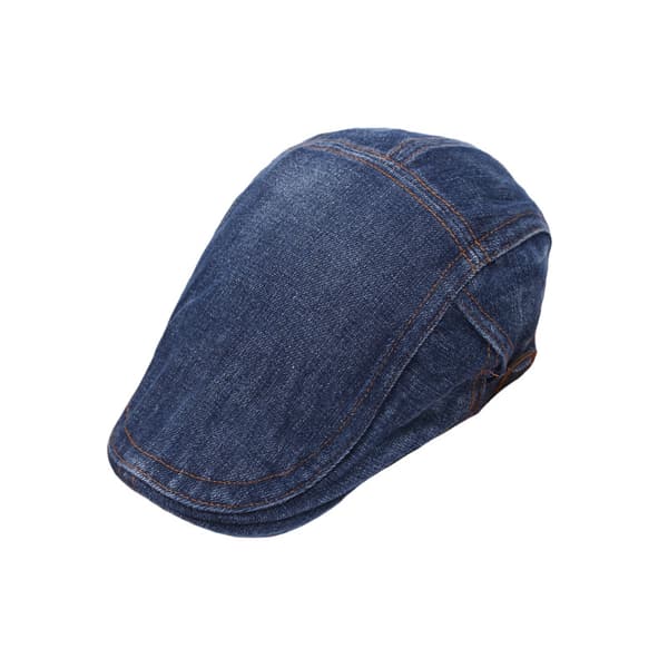 1 stk. enkel solhat til mænd, vasket denim ande-tunge