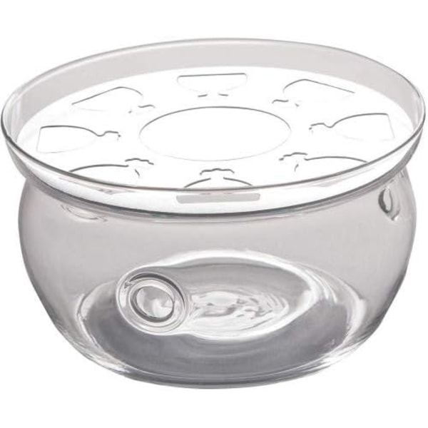600ml Glas Tekande + 6 KOPPER + Tekandevarmer med Glasfilter