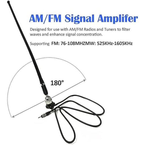Universal antenni Pyörivä kattolokasuoja AM FM-radioantenni