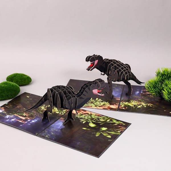 3D-pop up -onnittelukortti luovalla decoupage-kuviolla