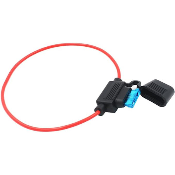 5 st 16awg Medium Insert Säkringshållare med Tråd, DC 32v 20A