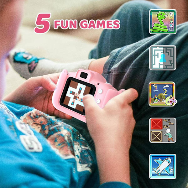 Kamera til Børn, 2,0 Tommer Digitalt Børnekamera, Mini