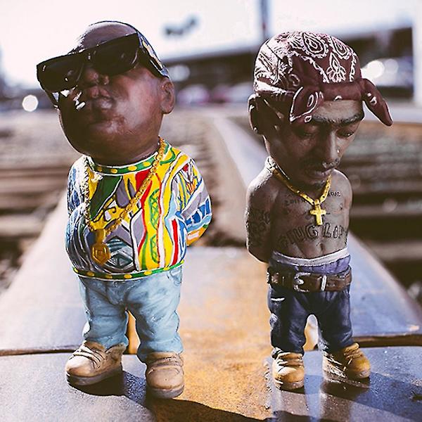 Legend Hip Hop Rapper Minnesmärke Hartsstatyett Miniatyrprydnader Dekor C