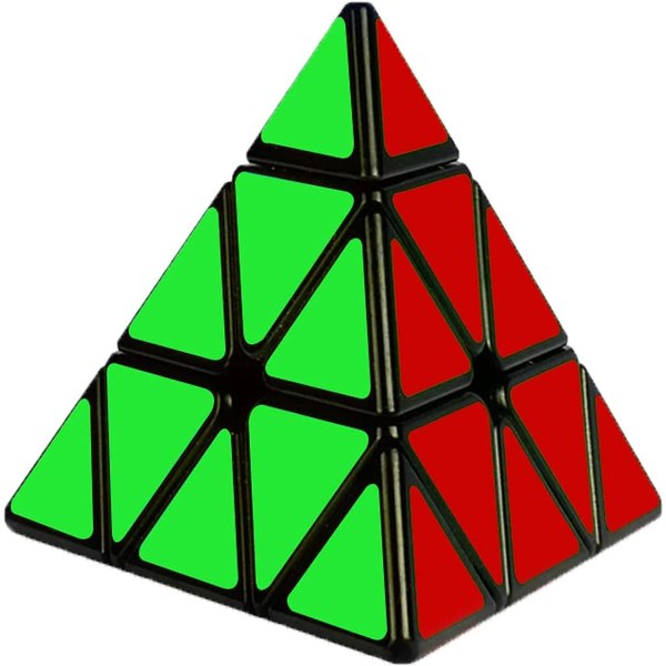 Kubtriangelkub, pusselpyramid magisk kub 3x3 klistermärkeskub