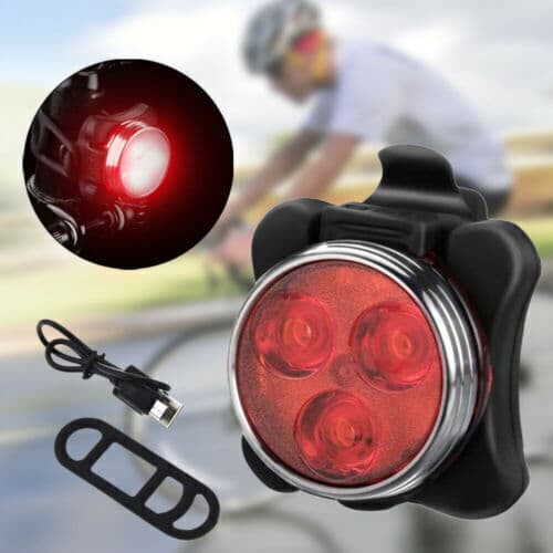 2 st Super Ljusa Mini USB Laddningsbara Cykellampor