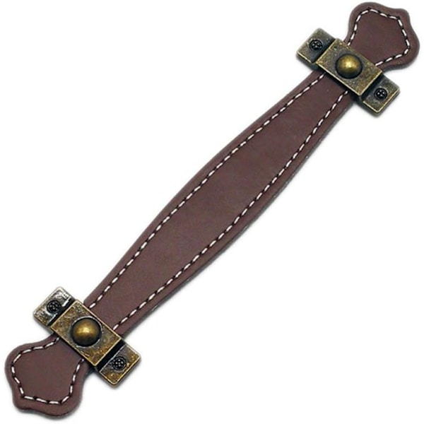 2 st Läder Låda Drag Vintage Praktiska Resväska Handtag