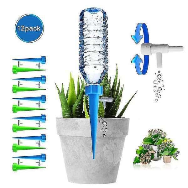Uppgraderade justerbara automatiska bevattningsspikar 12-pack