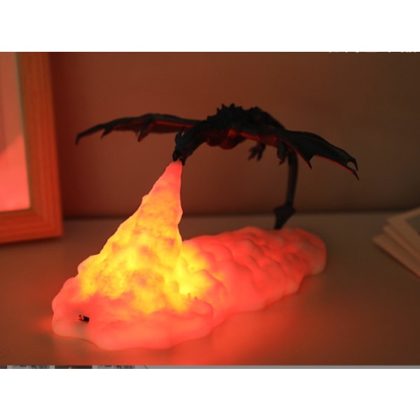 Fire-3D Printing Night Light Unik Lighting Fire Dragon