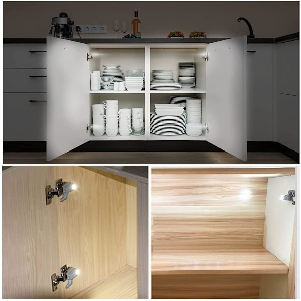 10 stycken LED-hängelsensorlampa för skåp kök