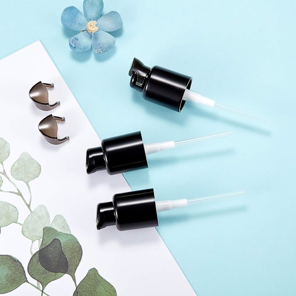 4 stk. udskiftningspumpe til foundation, sort plastik kosmetisk flydende foundation make-up pumpe udskiftningsværktøj til og Estee Lauder Double Wear Foundatio