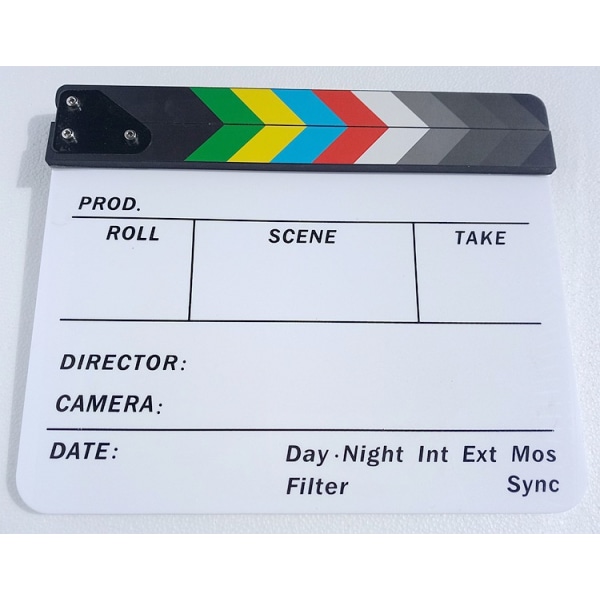 Regissör Movie Clapper Board, Professional Cinema Clapper Board,