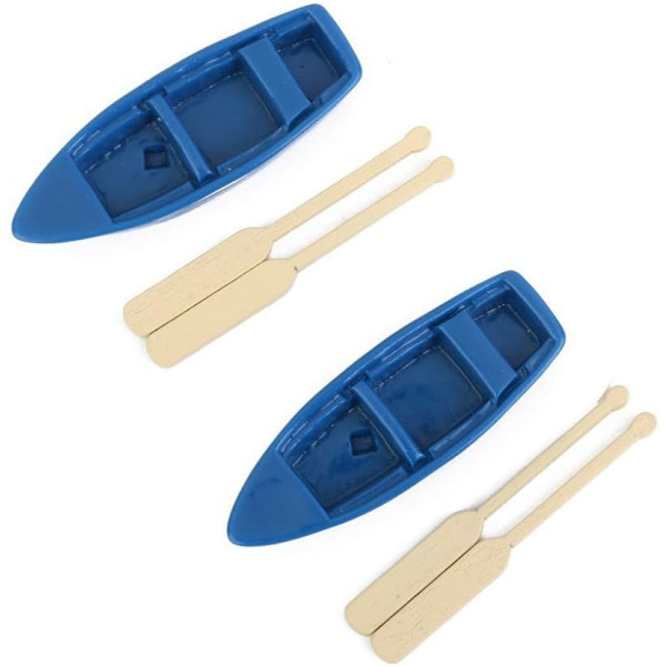 Mini Fiskebåt Mini Mossa Mini Landskaps Båtillbehör, 2