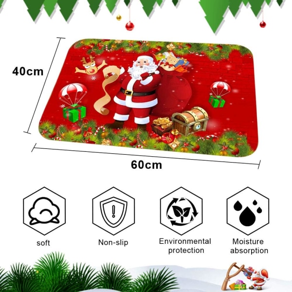 Julmattor, Inomhusmatta Halksäker Dörrmatta, Jul