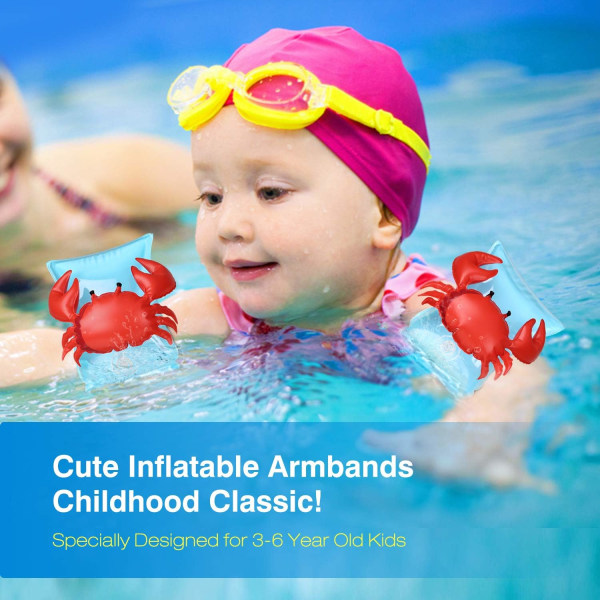 Uppblåsbart armband, Swimming Pool Flyt Armband för 3-6 år